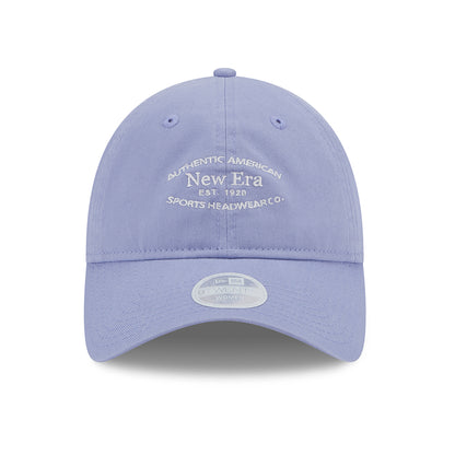 Casquette Femme 9TWENTY en Coton Délavé lavande-blanc NEW ERA