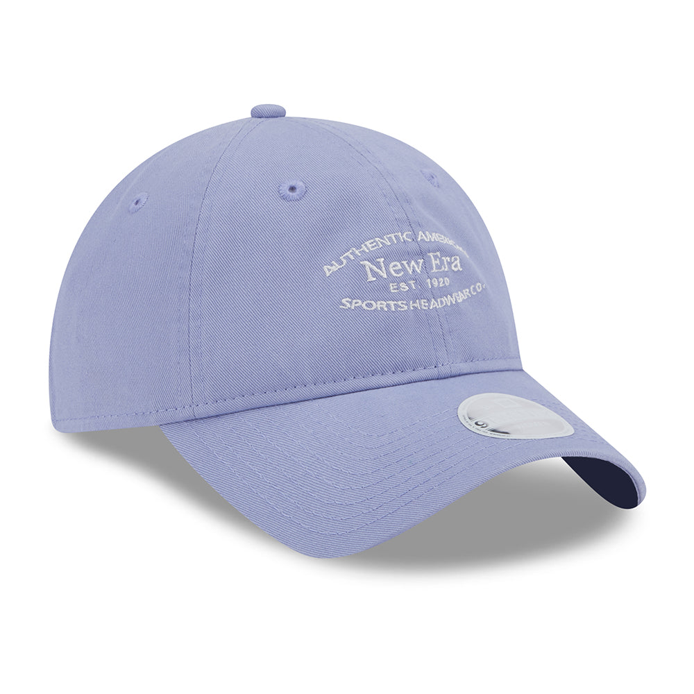 Casquette Femme 9TWENTY en Coton Délavé lavande-blanc NEW ERA