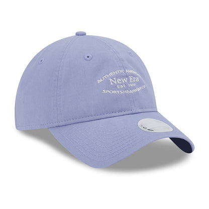 Casquette Femme 9TWENTY en Coton Délavé lavande-blanc NEW ERA