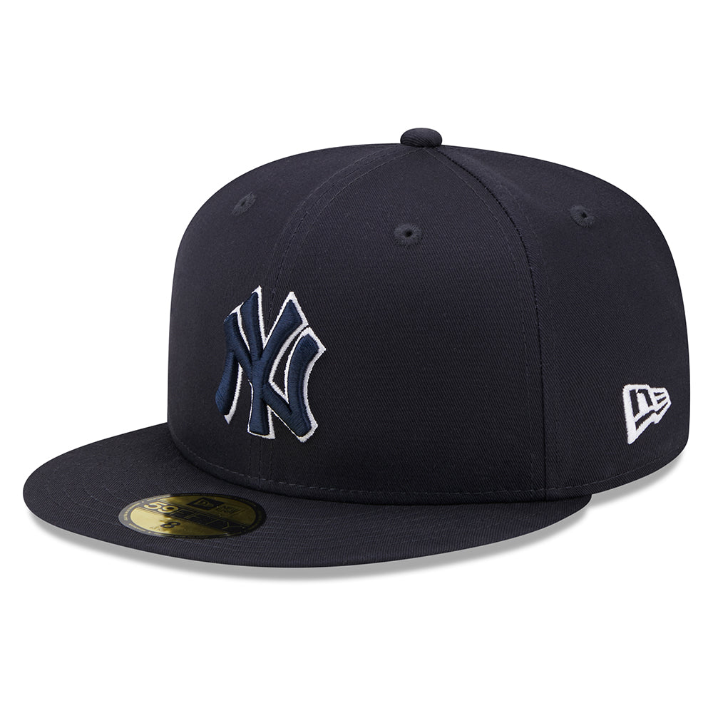 Casquette 59FIFTY MLB Team Outline New York Yankees bleu marine-blanc NEW ERA