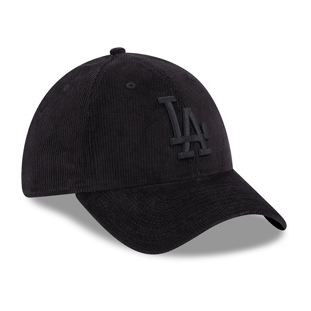 Casquette 39THIRTY MLB Cord L.A. Dodgers noir sur noir NEW ERA
