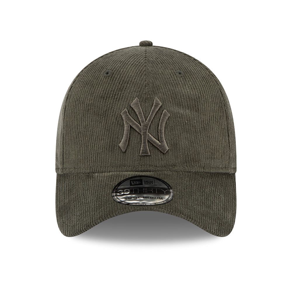 Casquette 39THIRTY MLB Cord New York Yankees olive sur olive NEW ERA