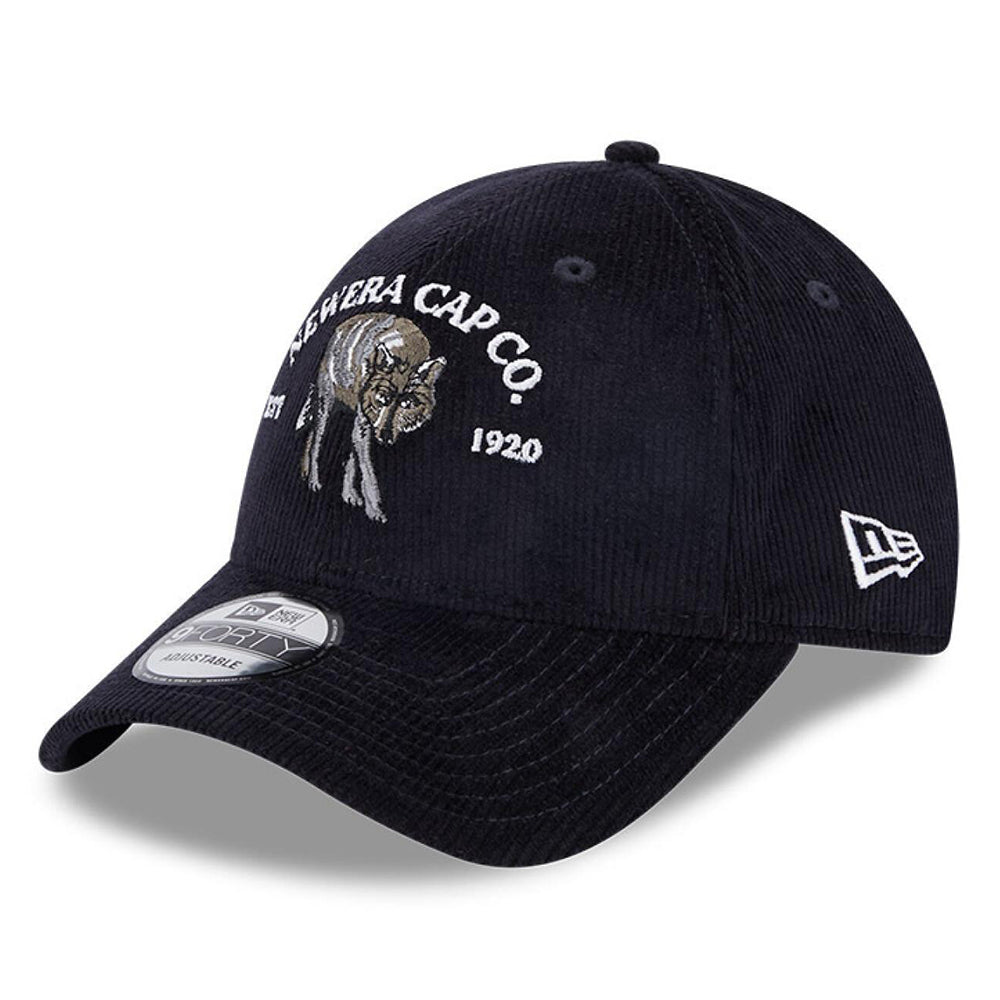 Casquette 9FORTY NE Cord Loup bleu marine NEW ERA