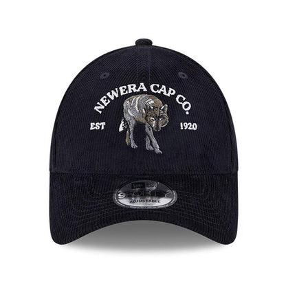 Casquette 9FORTY NE Cord Loup bleu marine NEW ERA