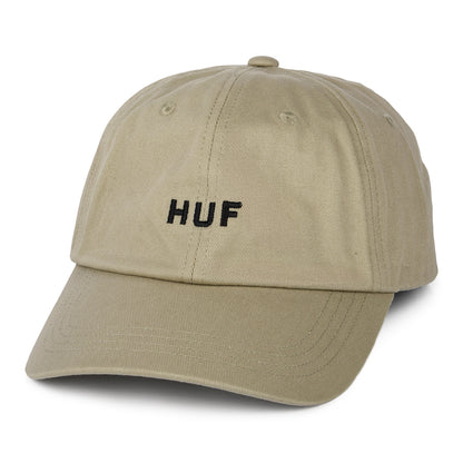 Casquette à Visière Incurvée en Coton Original Logo avoine HUF
