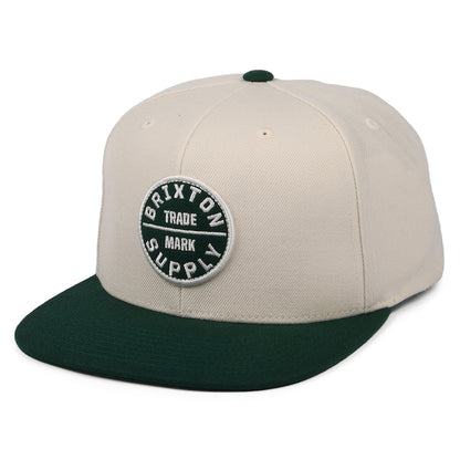 Casquette Snapback Oath III crème-vert BRIXTON
