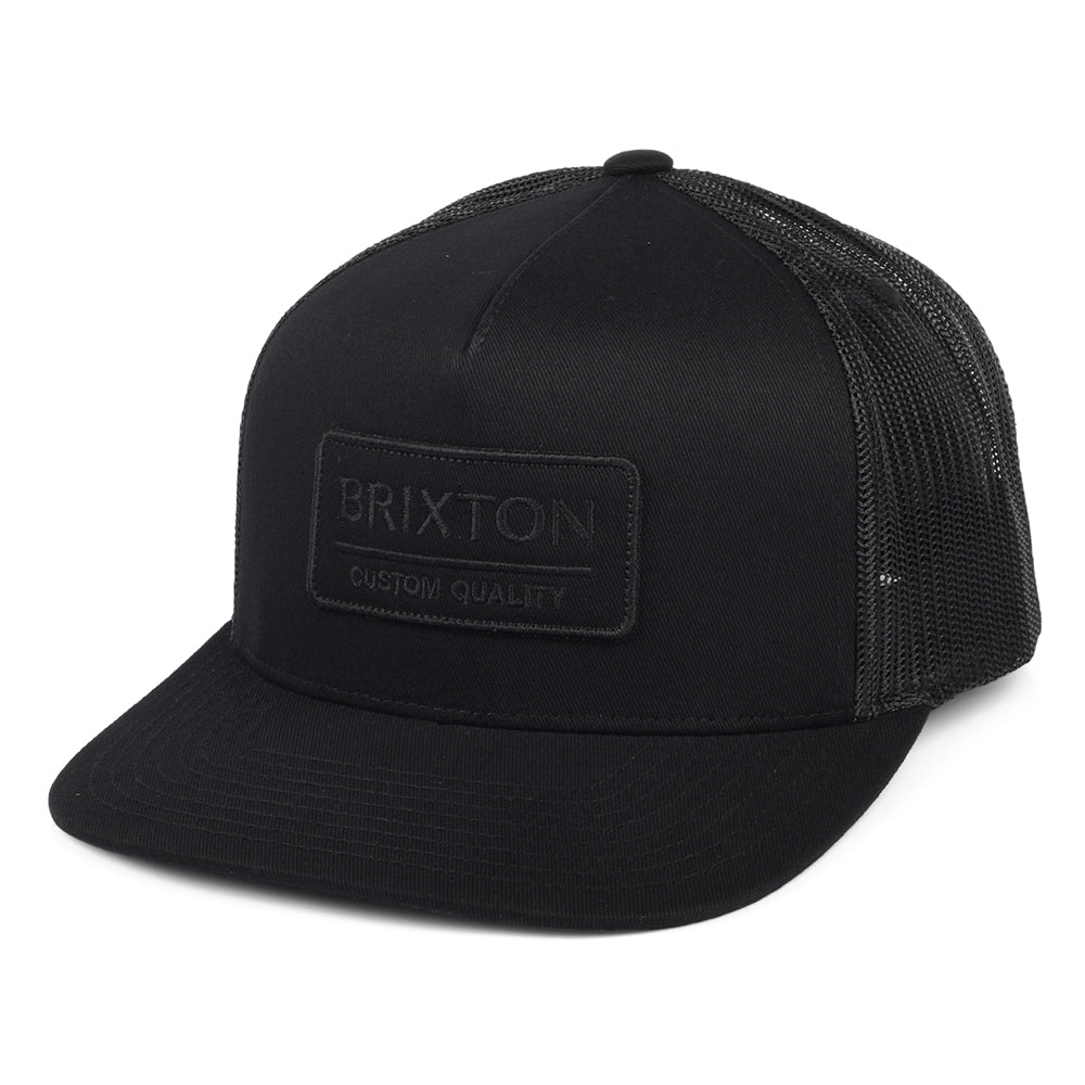 Casquette Trucker Palmer Proper MP noir sur noir BRIXTON