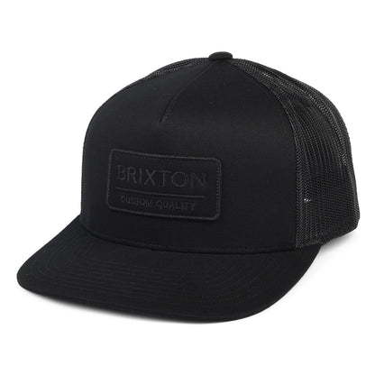 Casquette Trucker Palmer Proper MP noir sur noir BRIXTON