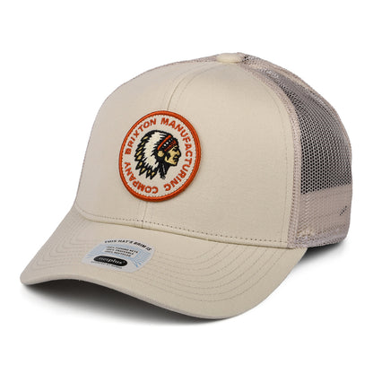 Casquette Trucker Rival Stamp NetPlus MP crème BRIXTON