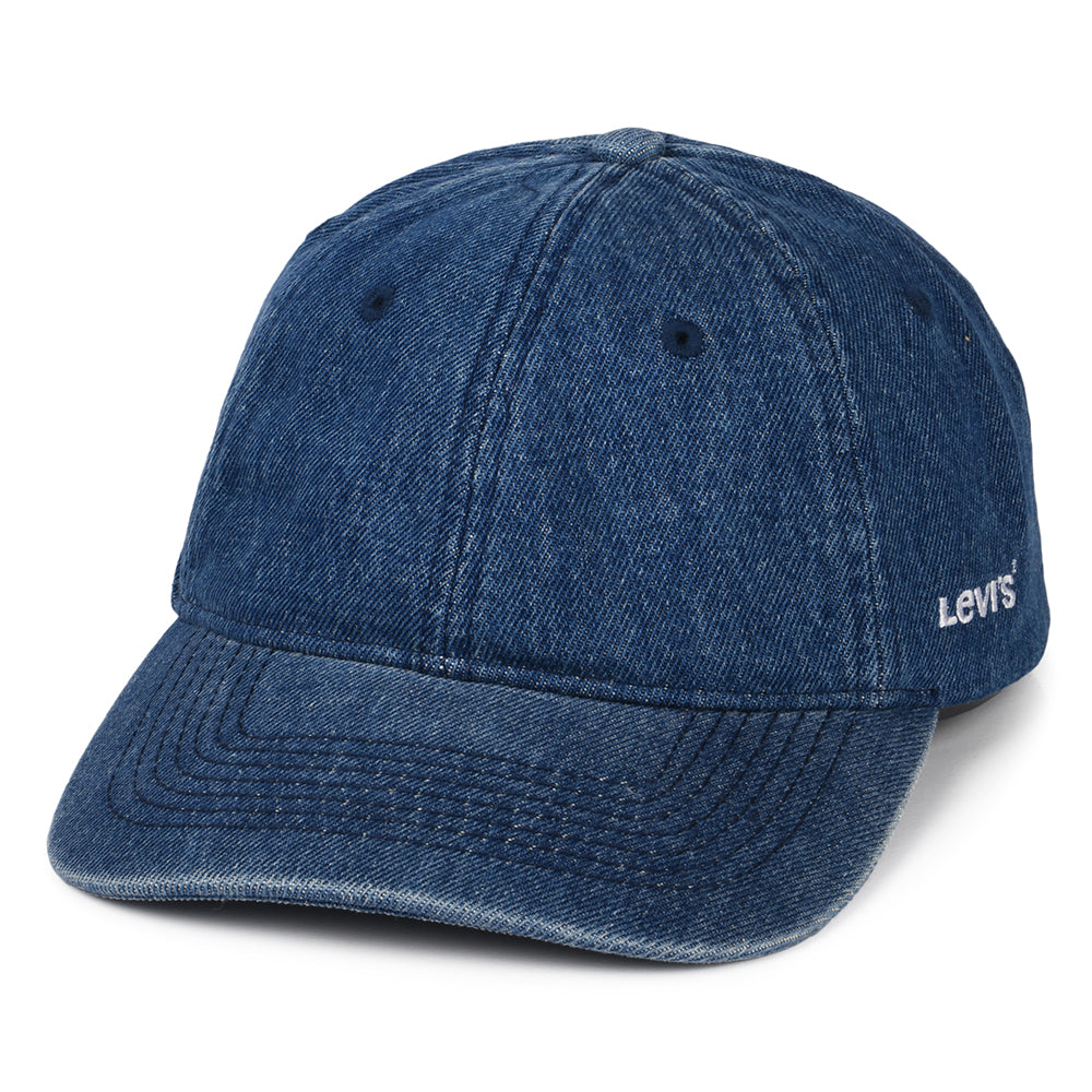 Casquette avec Étiquette Vierge en Jean Essential bleu LEVI'S