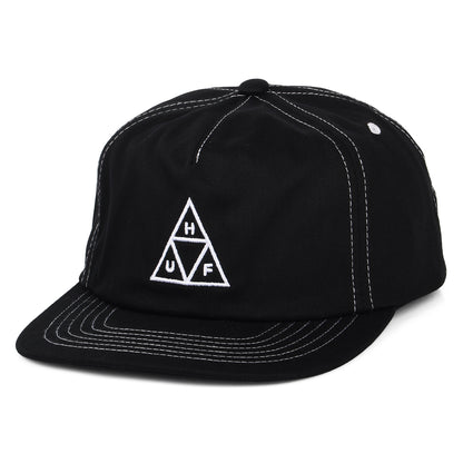 Casquette Snapback Non Structurée Triple Triangle noir-blanc HUF