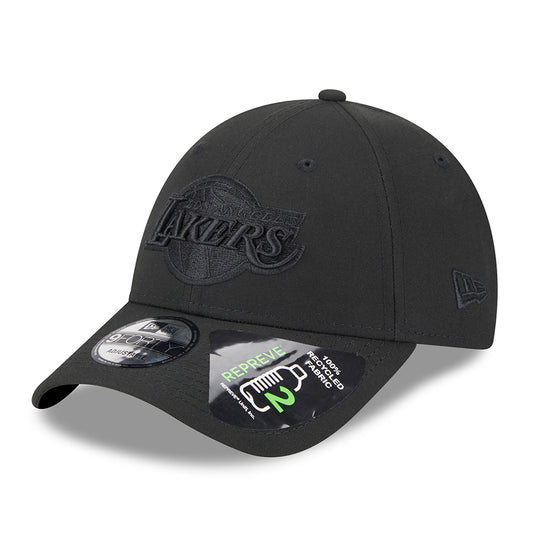 Casquette 9FORTY NBA Repreve Outline L.A. Lakers noir sur noir NEW ERA