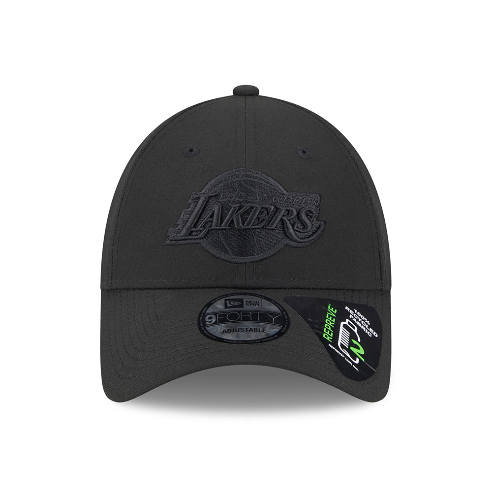 Casquette 9FORTY NBA Repreve Outline L.A. Lakers noir sur noir NEW ERA