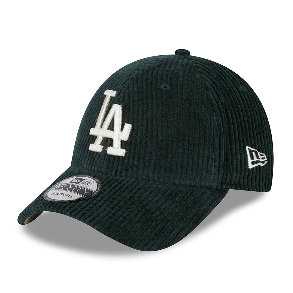Casquette 9FORTY MLB Wide Cord L.A. Dodgers vert foncé-pierre NEW ERA