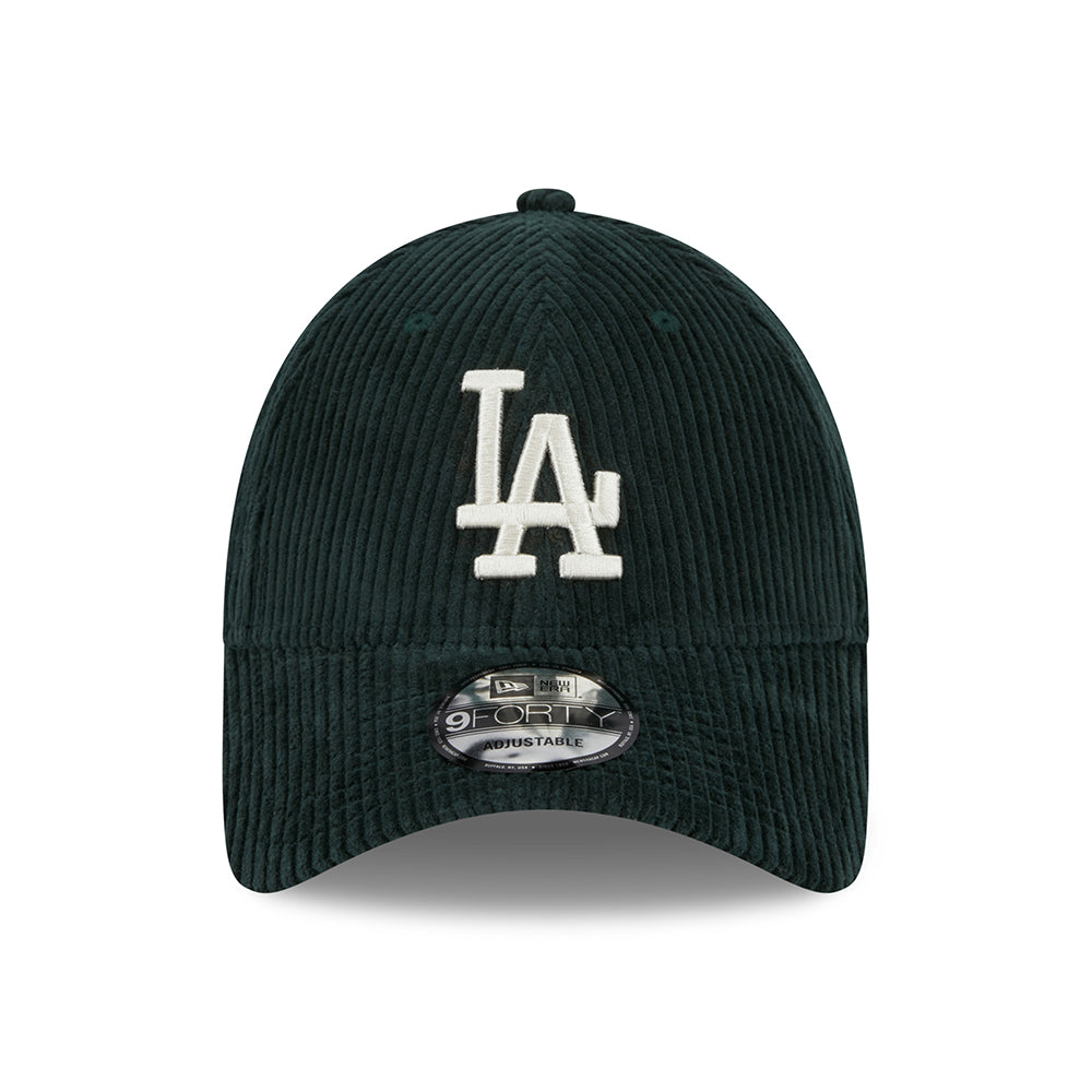 Casquette 9FORTY MLB Wide Cord L.A. Dodgers vert foncé-pierre NEW ERA