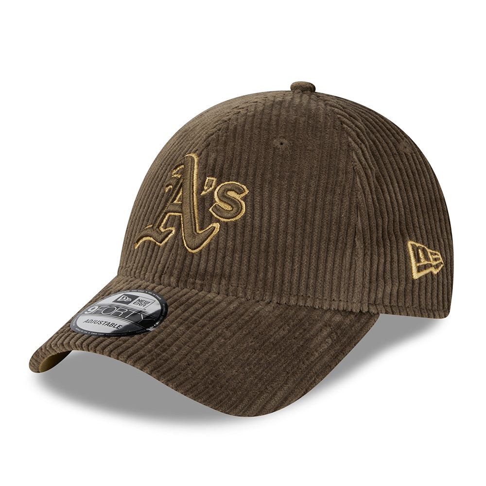 Casquette 9FORTY MLB Wide Cord Oakland Athletics marron-bronze NEW ERA