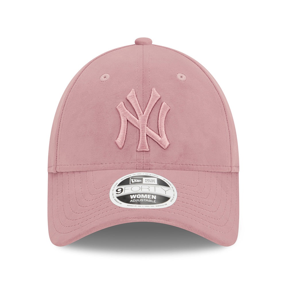 Casquette Femme 9FORTY MLB Velour New York Yankees rose NEW ERA