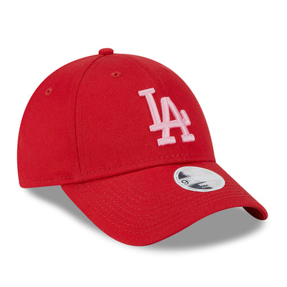 Casquette Femme 9FORTY MLB League Essential L.A. Dodgers écarlate-rose NEW ERA