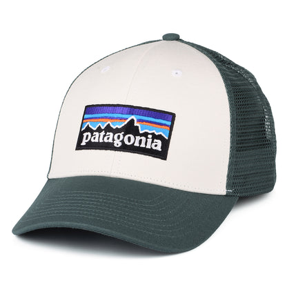 Casquette Trucker en Coton Bio LoPro P-6 Logo blanc-forêt clair PATAGONIA