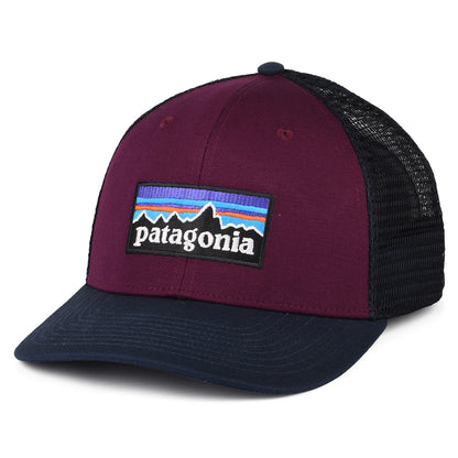 Casquette Trucker en Coton Bio P-6 Logo prune-bleu marine PATAGONIA