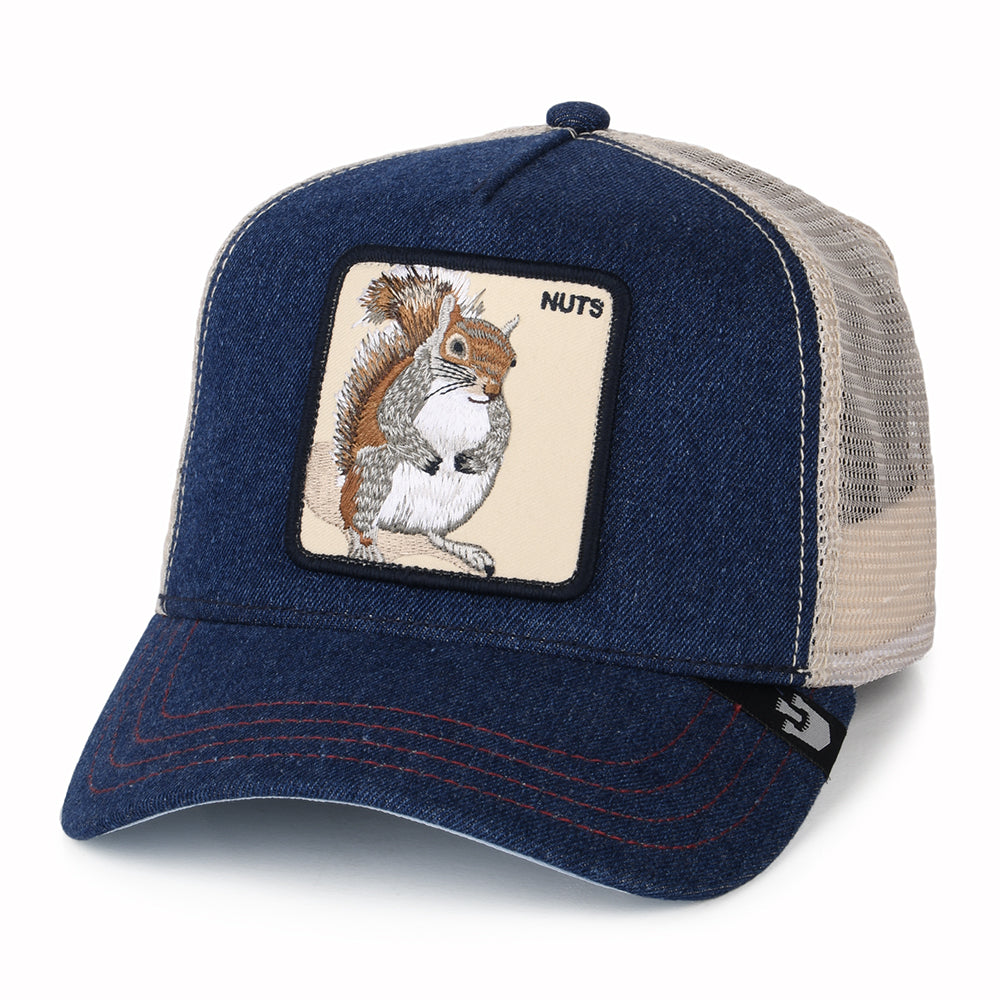 Casquette Trucker Nuts Squirrel bleu marine GOORIN
