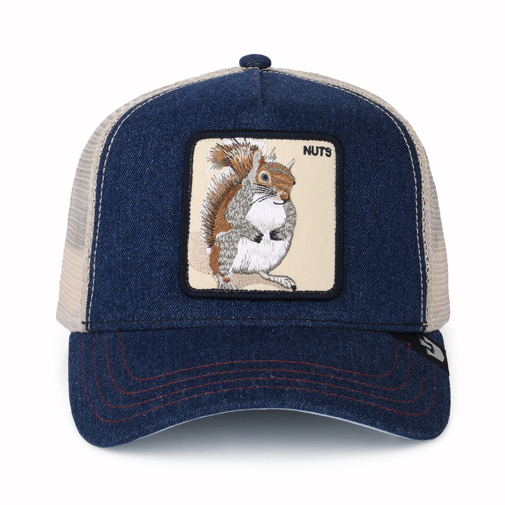 Casquette Trucker Nuts Squirrel bleu marine GOORIN