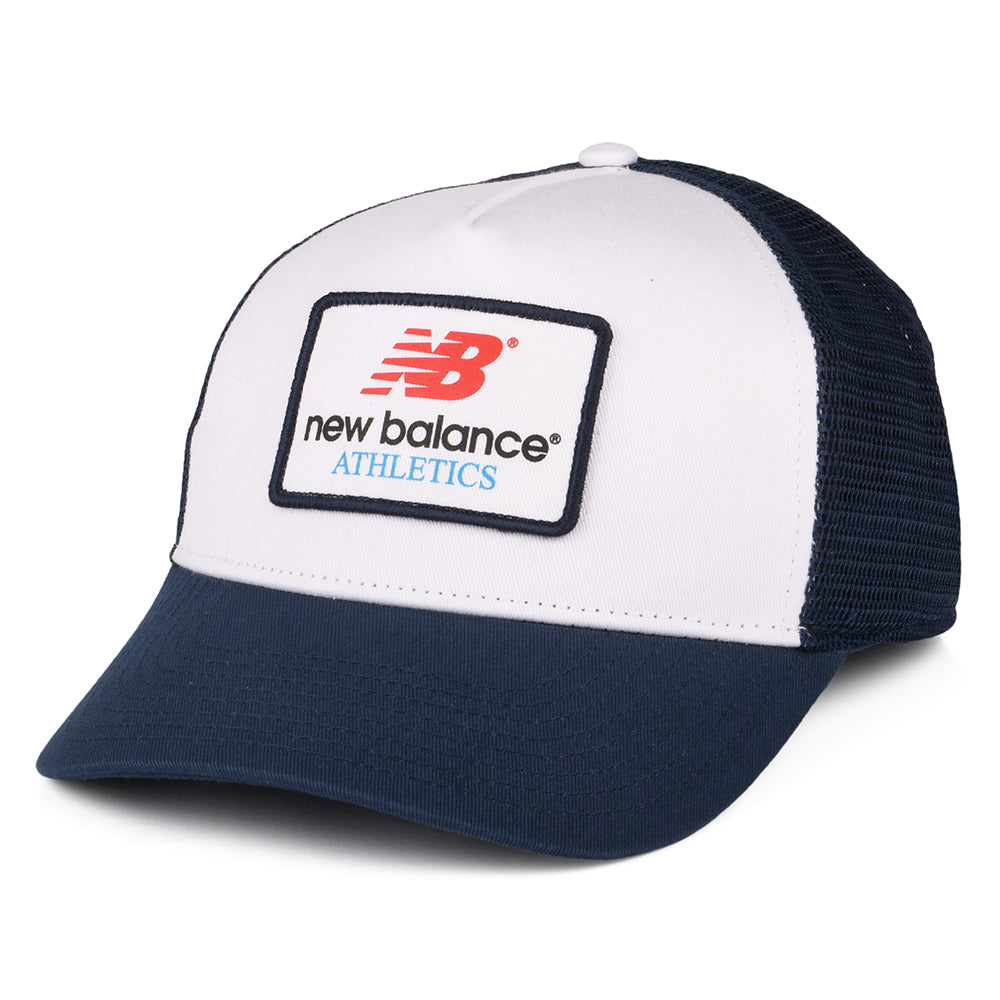 Casquette Trucker Lifestyle Athletics Graphic blanc-bleu marine NEW BALANCE