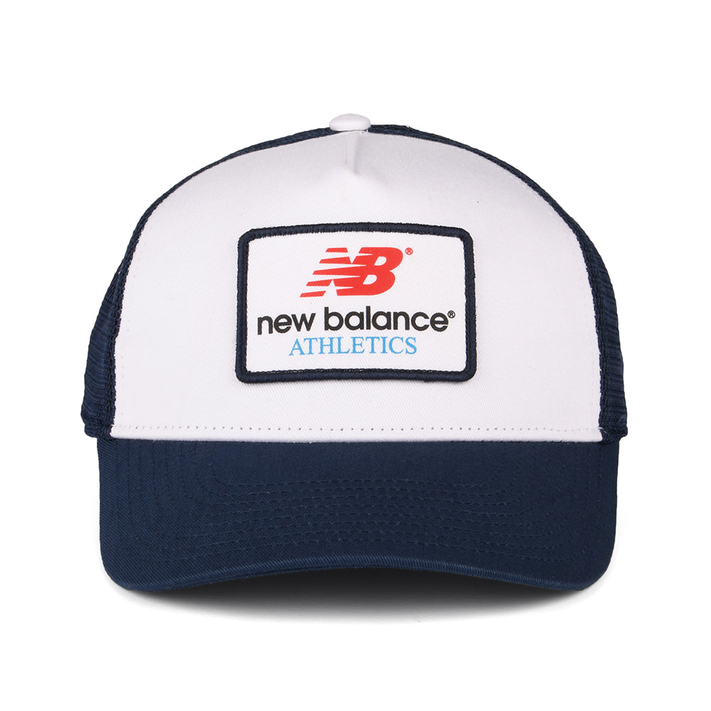 Casquette Trucker Lifestyle Athletics Graphic blanc-bleu marine NEW BALANCE