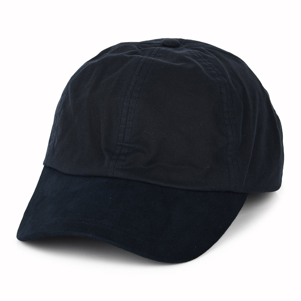 Casquette en Coton Ciré Britannique bleu marine FAILSWORTH