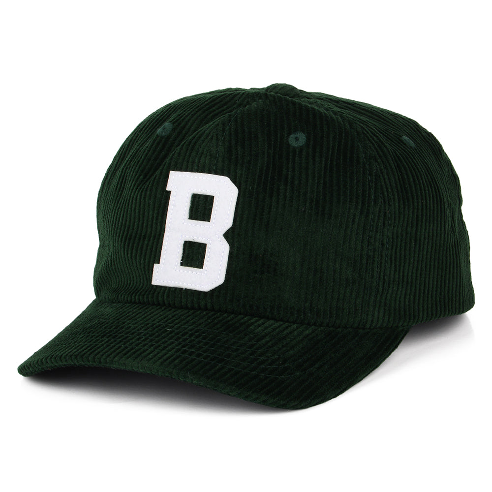Casquette en Velours Côtelé Big B MP vert BRIXTON