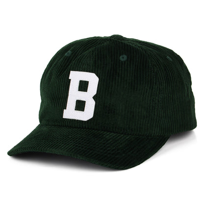 Casquette en Velours Côtelé Big B MP vert BRIXTON