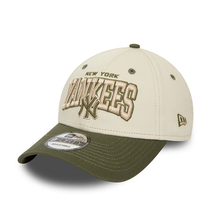 Casquette 9FORTY MLB White Crown New York Yankees ivoire-olive NEW ERA