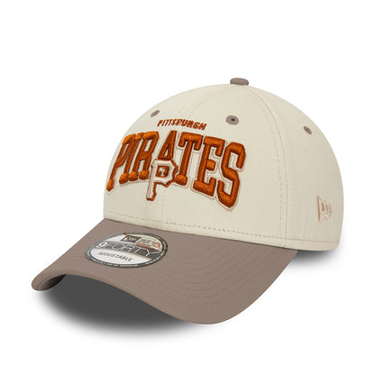 Casquette 9FORTY MLB White Crown Pittsburgh Pirates ivoire-taupe NEW ERA