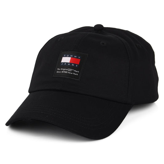 Casquette en Coton Bio TJM Modern Patch noir TOMMY HILFIGER