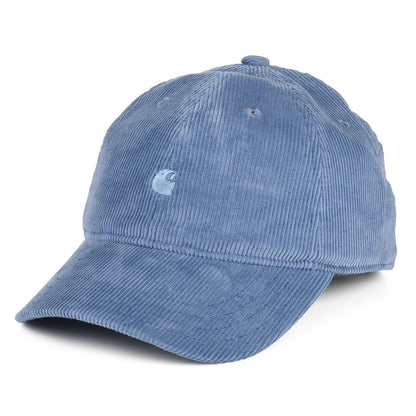 Casquette en Velours Côtelé Ton Sur Ton Harlem bleu ardoise CARHARTT WIP