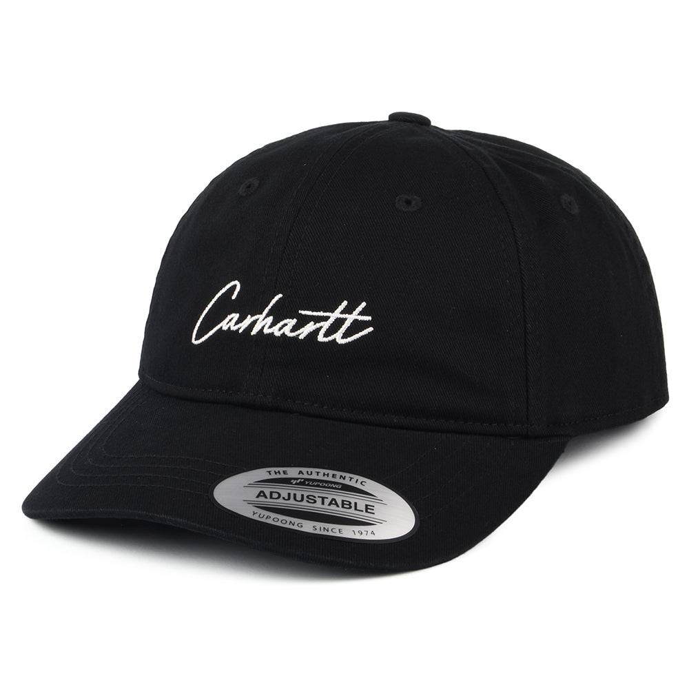 Casquette en Coton Sergé Delray noir-blanc CARHARTT WIP