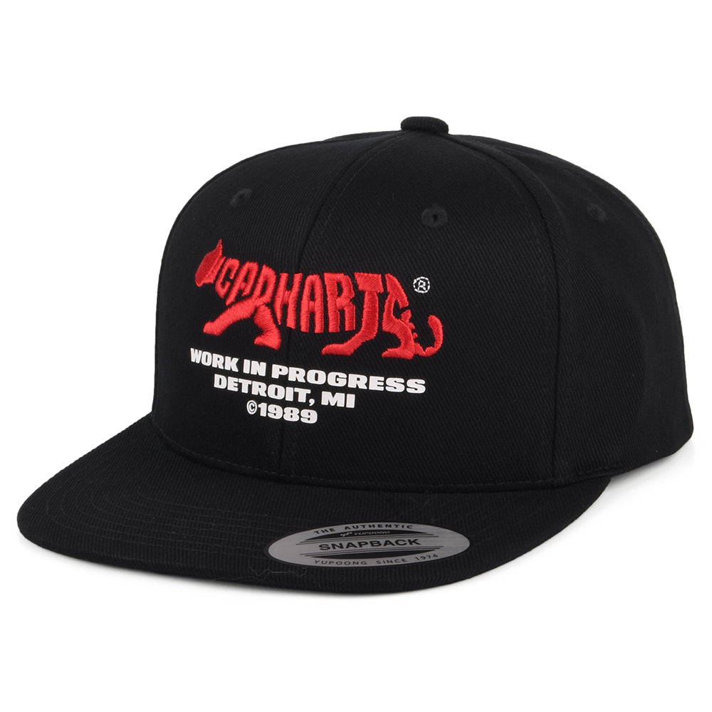 Casquette Snapback en Coton Rocky noir CARHARTT WIP
