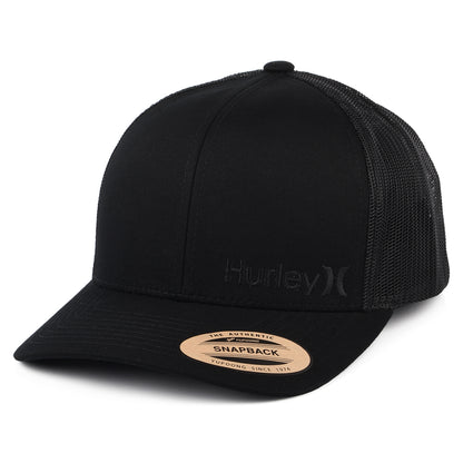 Casquette Trucker Corp Staple noir sur noir HURLEY