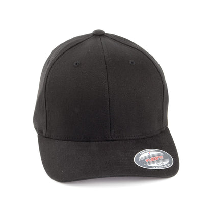 Casquette en Coton Sergé Brossé Mid-Pro noir FLEXFIT
