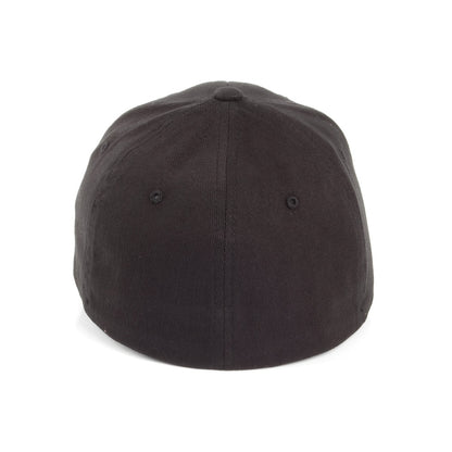 Casquette en Coton Sergé Brossé Mid-Pro noir FLEXFIT