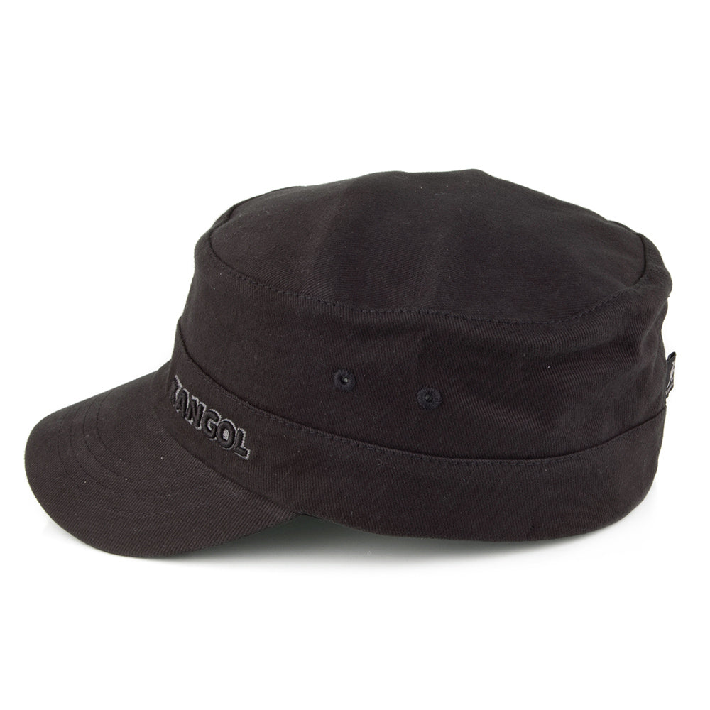 Casquette Militaire en Coton Sergé noir KANGOL