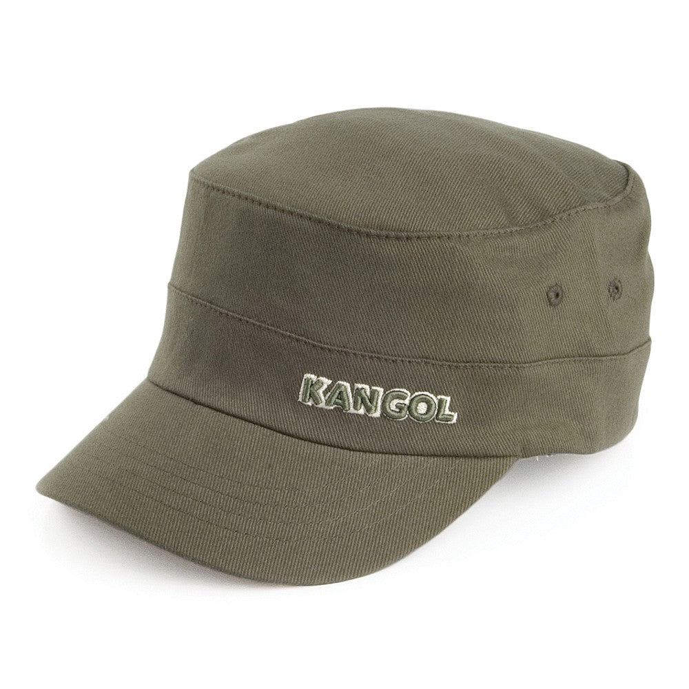 Casquette Militaire en Coton Sergé vert KANGOL