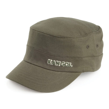 Casquette Militaire en Coton Sergé vert KANGOL