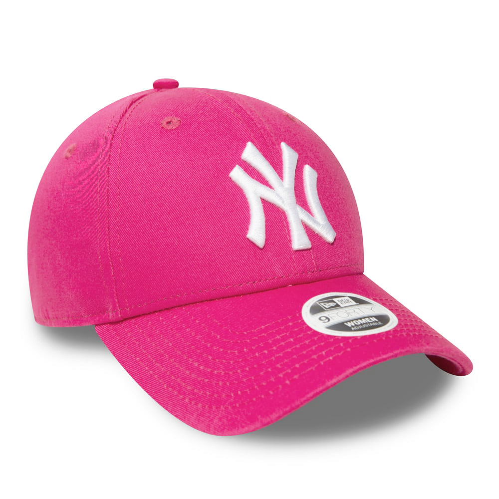 Casquette Femme 9FORTY MLB League Essential New York Yankees rose NEW ERA