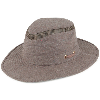Chapeau Été Pliable En Coton Et Chanvre TMH55 Mash Up marron TILLEY