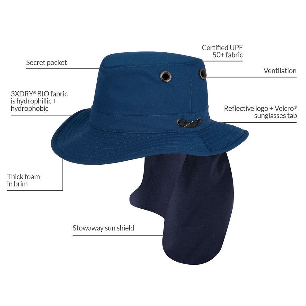 Chapeau Été Pliable Polaris bleu roi TILLEY
