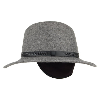Chapeau Fedora Laine Feutrée Hydrofuge TWF1 Montana mélange de gris TILLEY