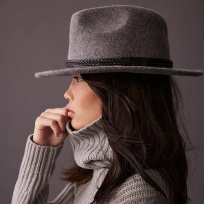 Chapeau Fedora Laine Feutrée Hydrofuge TWF1 Montana mélange de gris TILLEY