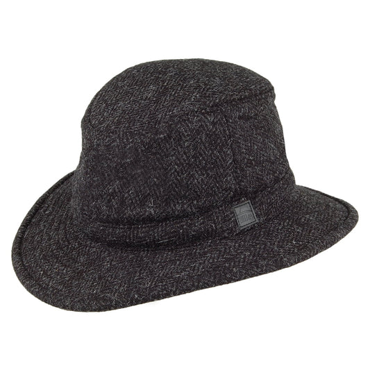 Chapeau Hiver en HARRIS TWEED TW2HT anthracite TILLEY