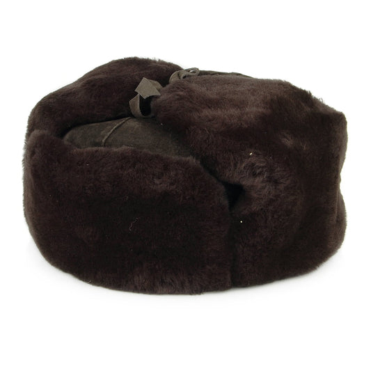 Toque Fourrure En Peau d'Agneau Leningrad marron CITY SPORT